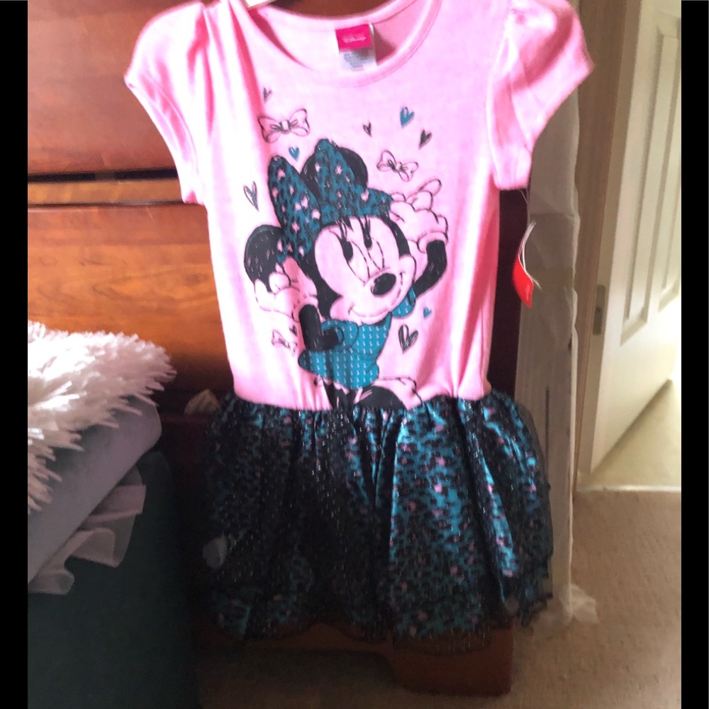 NWT/Kids Disney Minnie Mouse/dress with Sparkly - Picture 4 of 4